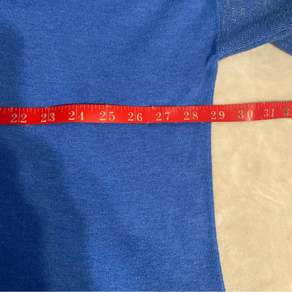LILLY PULITZER Cobo Boatneck Sweater Heathered Crew Blue Coastal Shell Stripe L - Picture 12 of 13